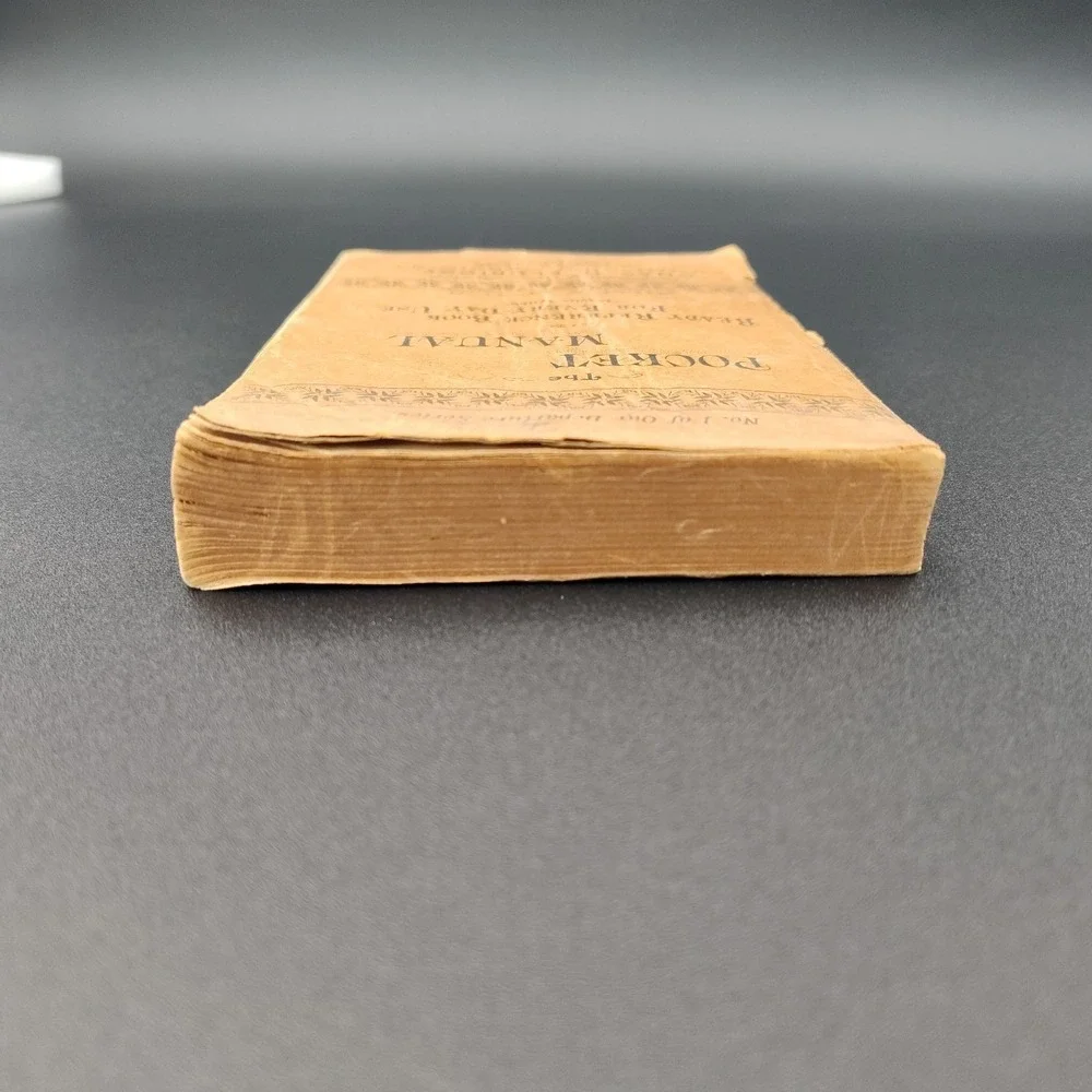 1890's Pocket Manual Ready Reference Book Rare VTG PAPERBACK SEE‎ BB33.1GU3303